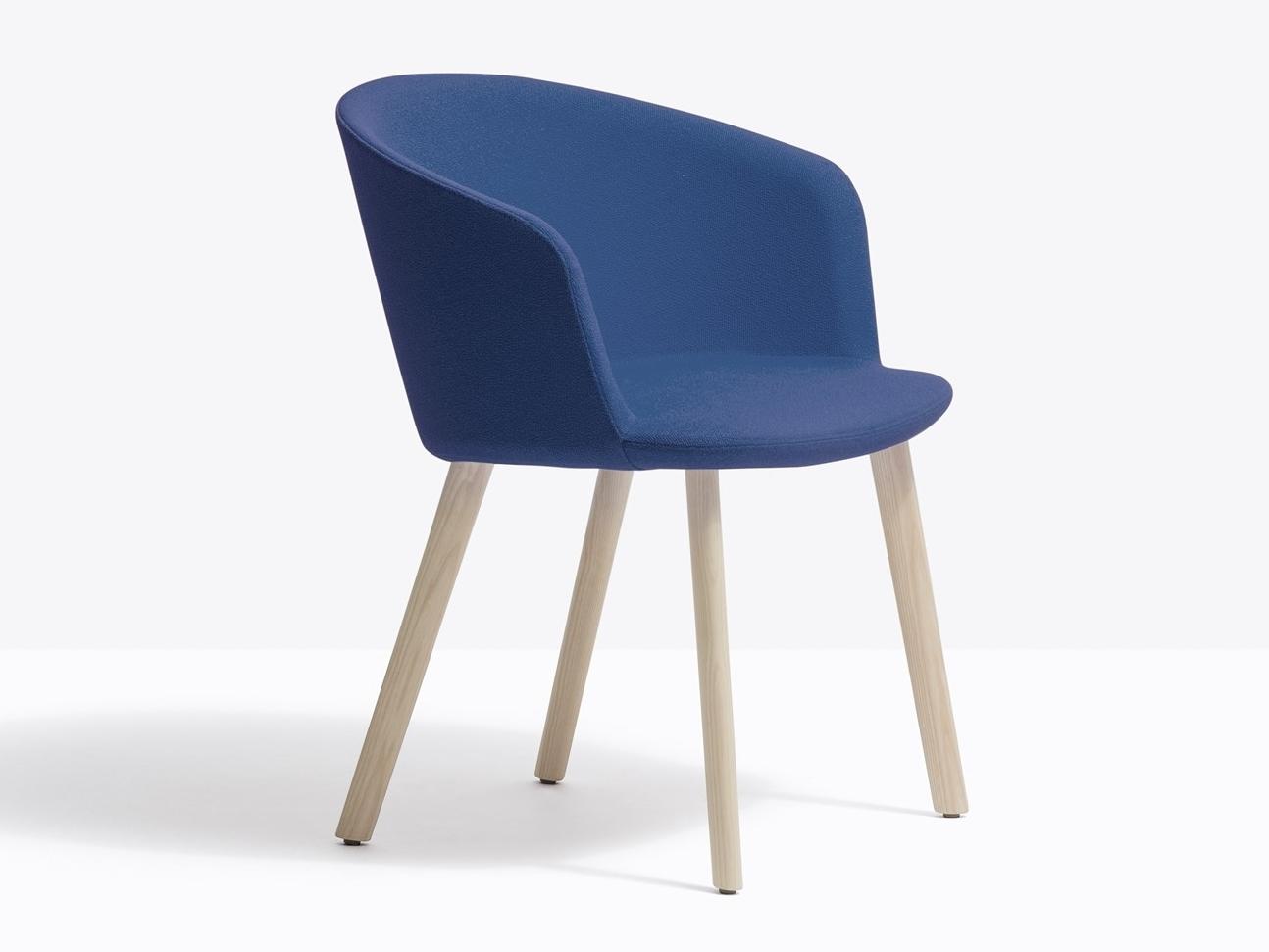 Upholstered fabric chair with armrests | Nym Soft 2837 by Pedrali