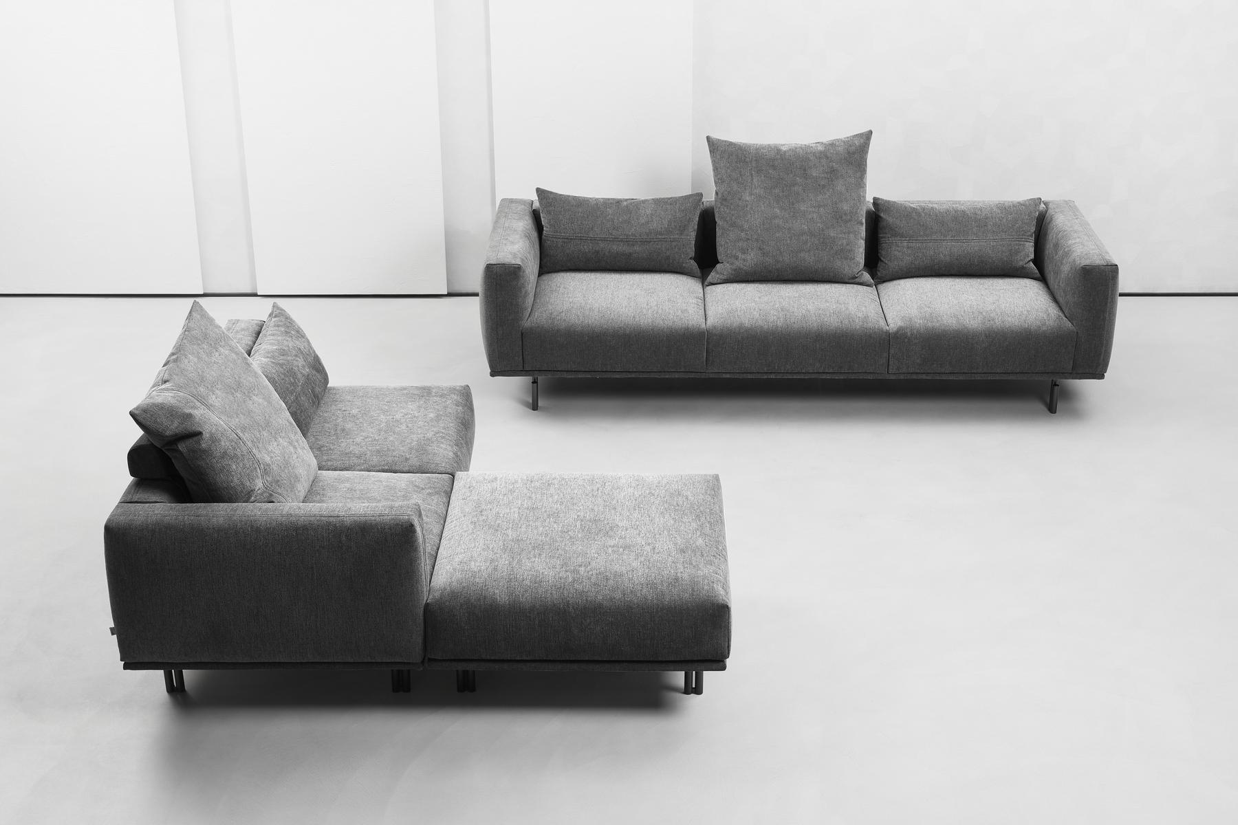 Sectional modular sofa | Binario by Flou