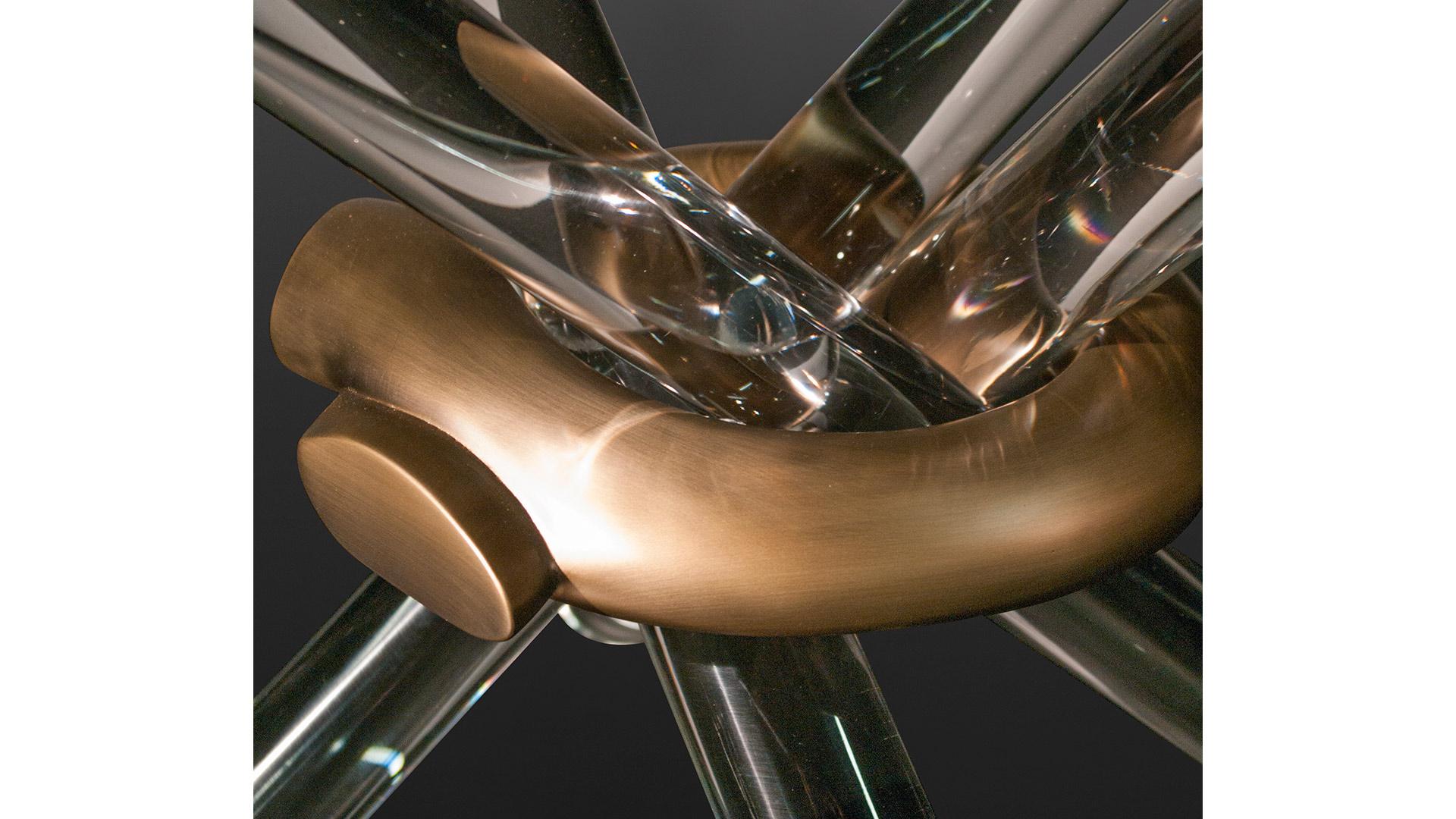 Round glass dining table | Arlequin by Reflex