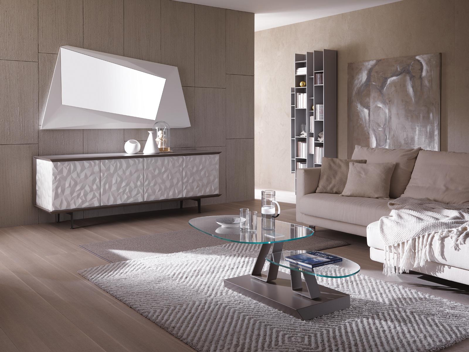 Wall-mounted modular bookcase | Byblos by Ozzio Italia