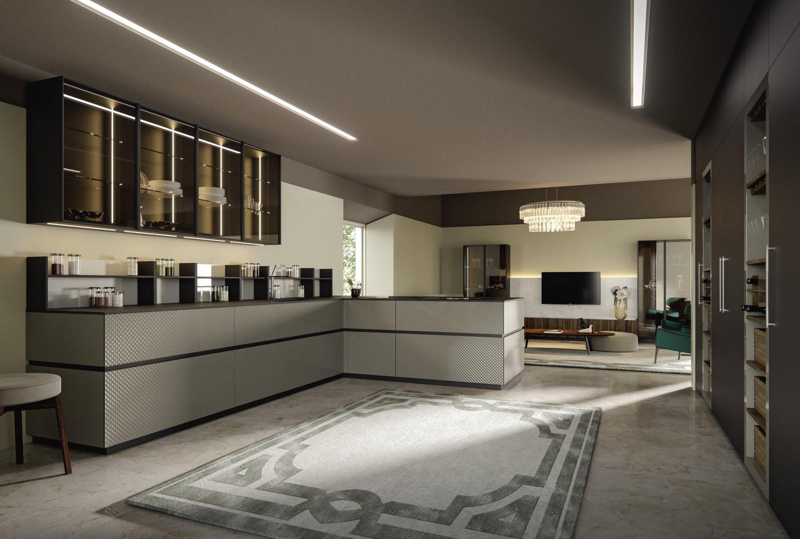 Kitchen without handles Old Line Moderno