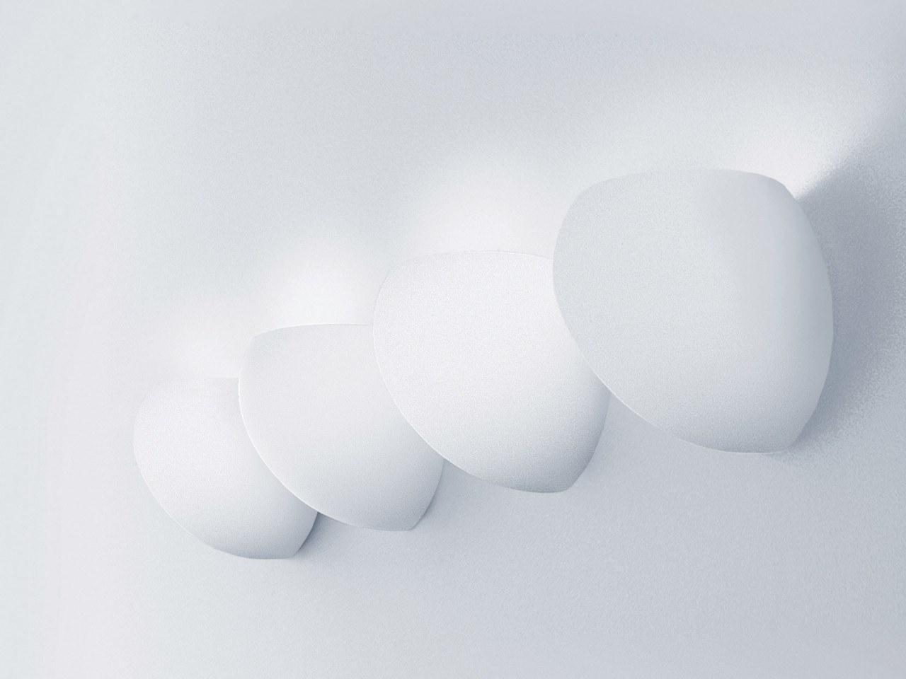 LED blown glass wall light | Golf P1 by Leucos