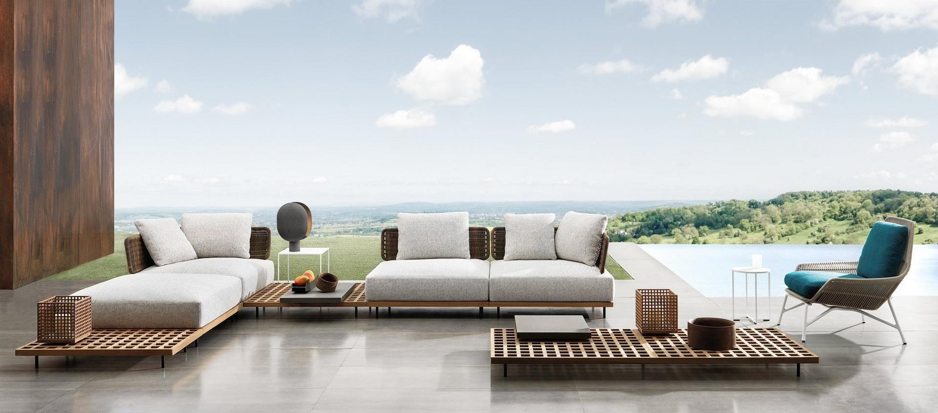 Outdoor sofa | Quadrado by Minotti