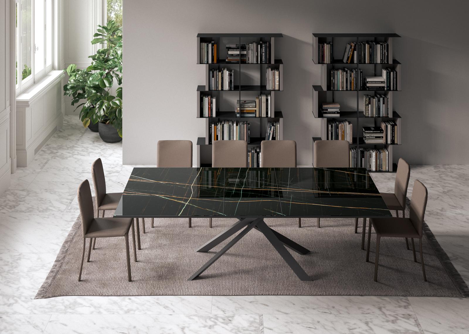 Leather chair | Lunette Plus by Ozzio Italia
