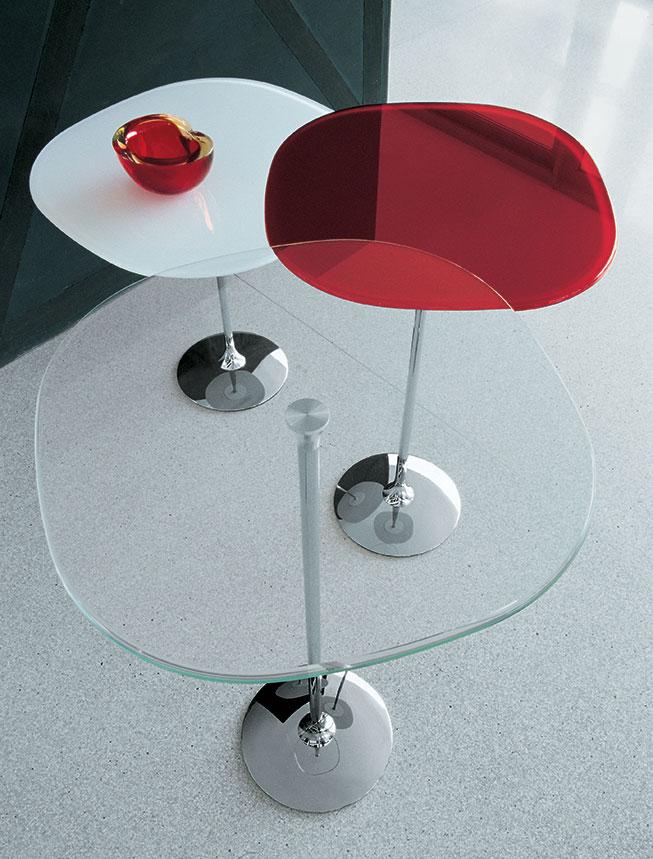 Round glass coffee table | Tulip Shaped by Sovet