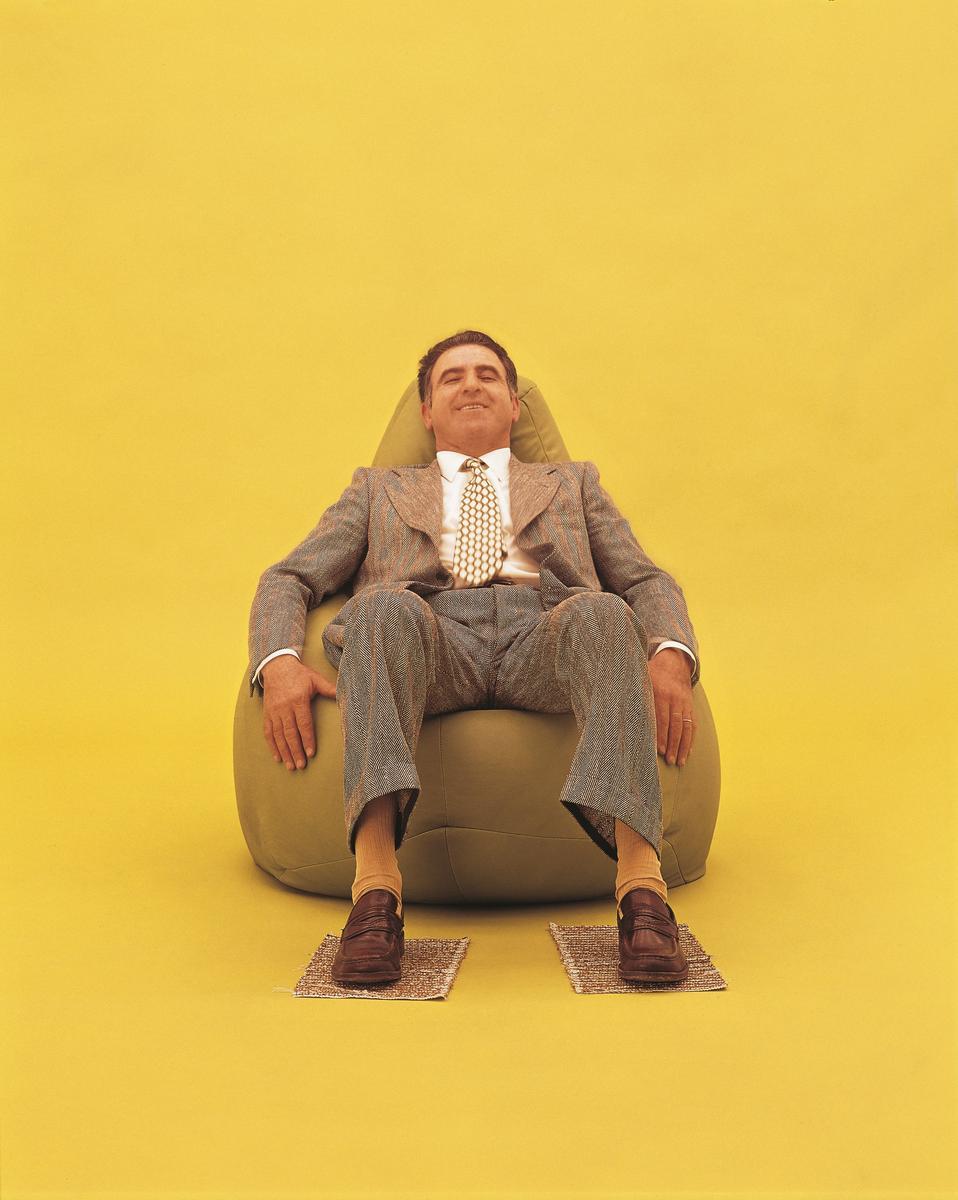 Upholstered fabric bean bag | Sacco by Zanotta