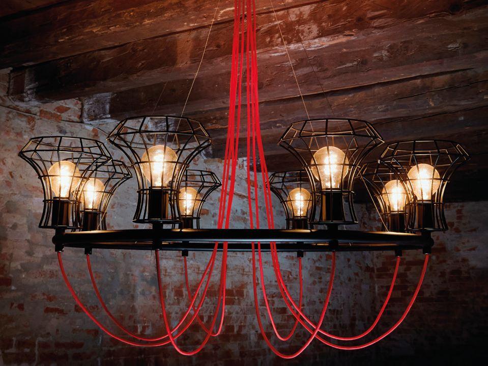 Direct light iron chandelier | Queen Cage by Zava