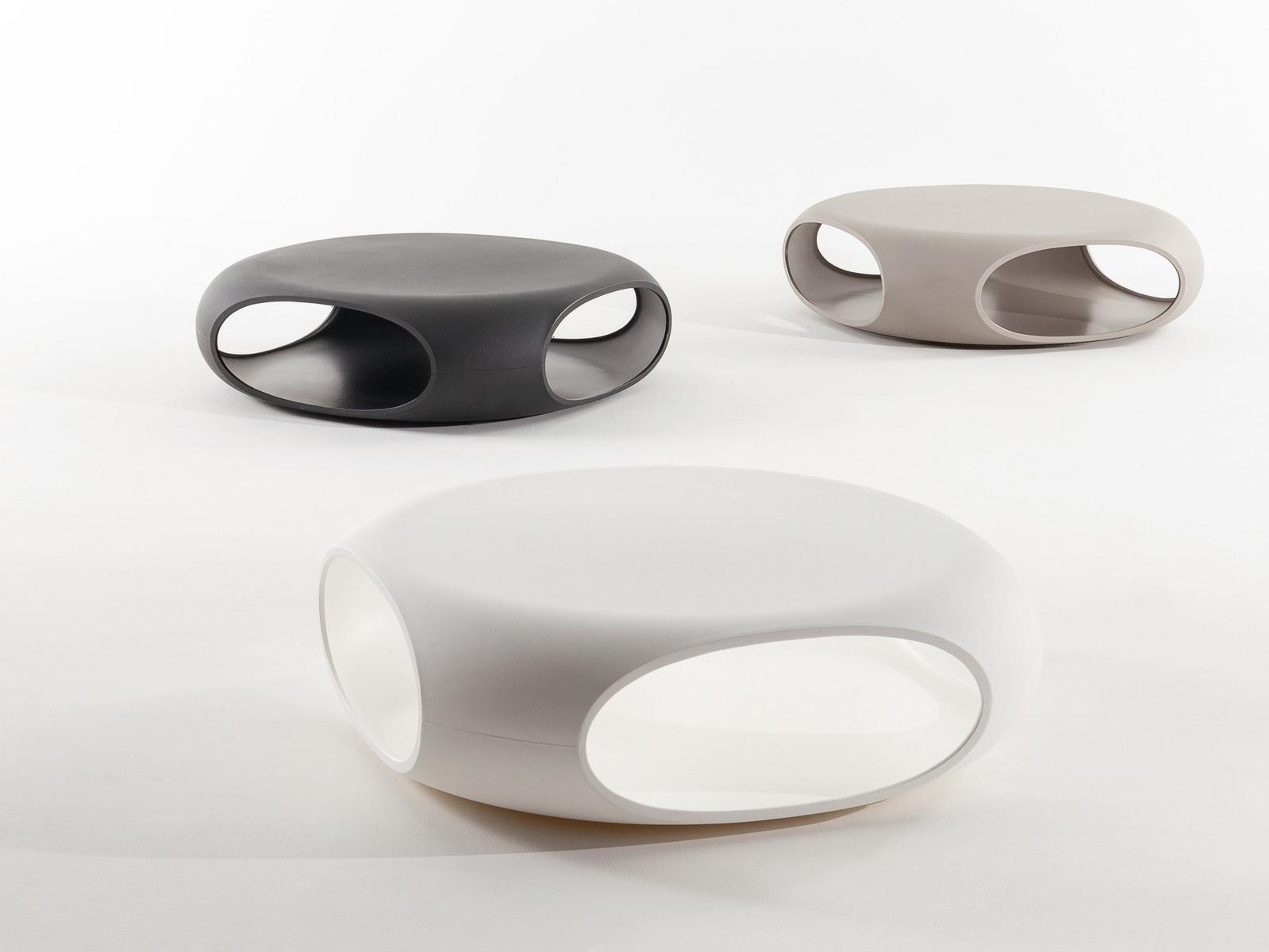 Low polyethylene coffee table | Pebble by Bonaldo