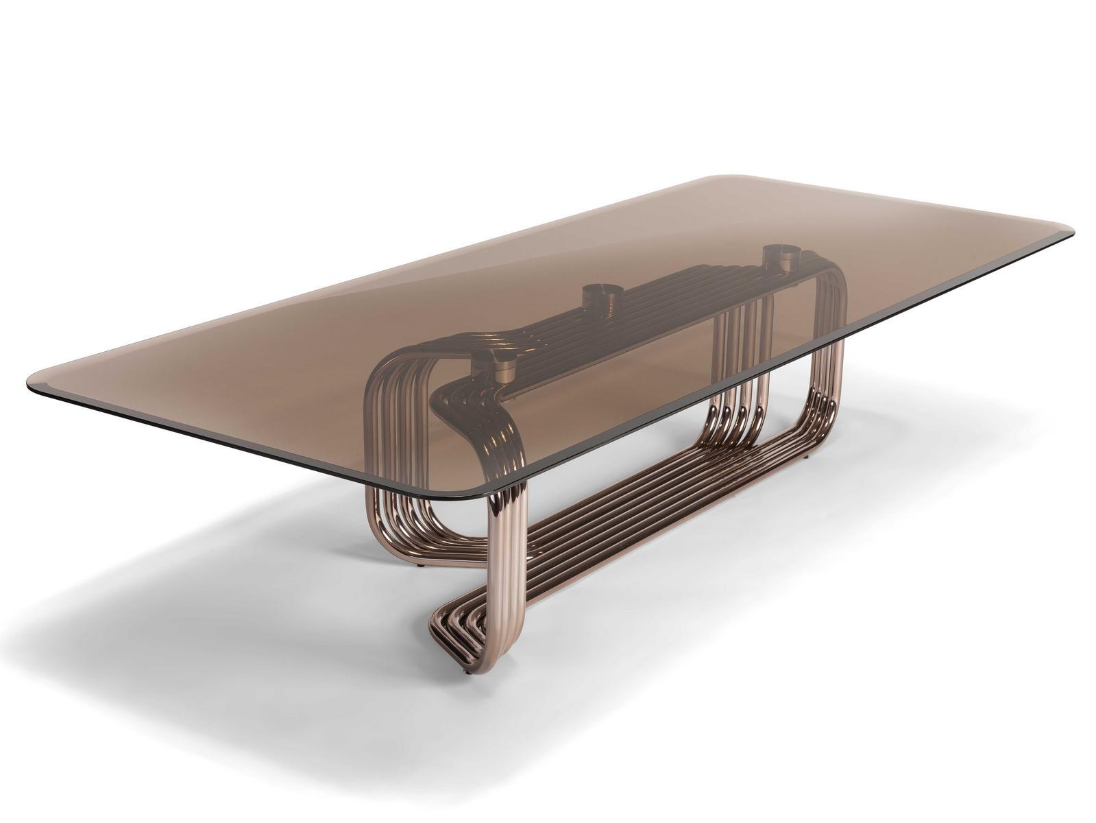 Low rectangular glass coffee table | Vincent by Visionnair