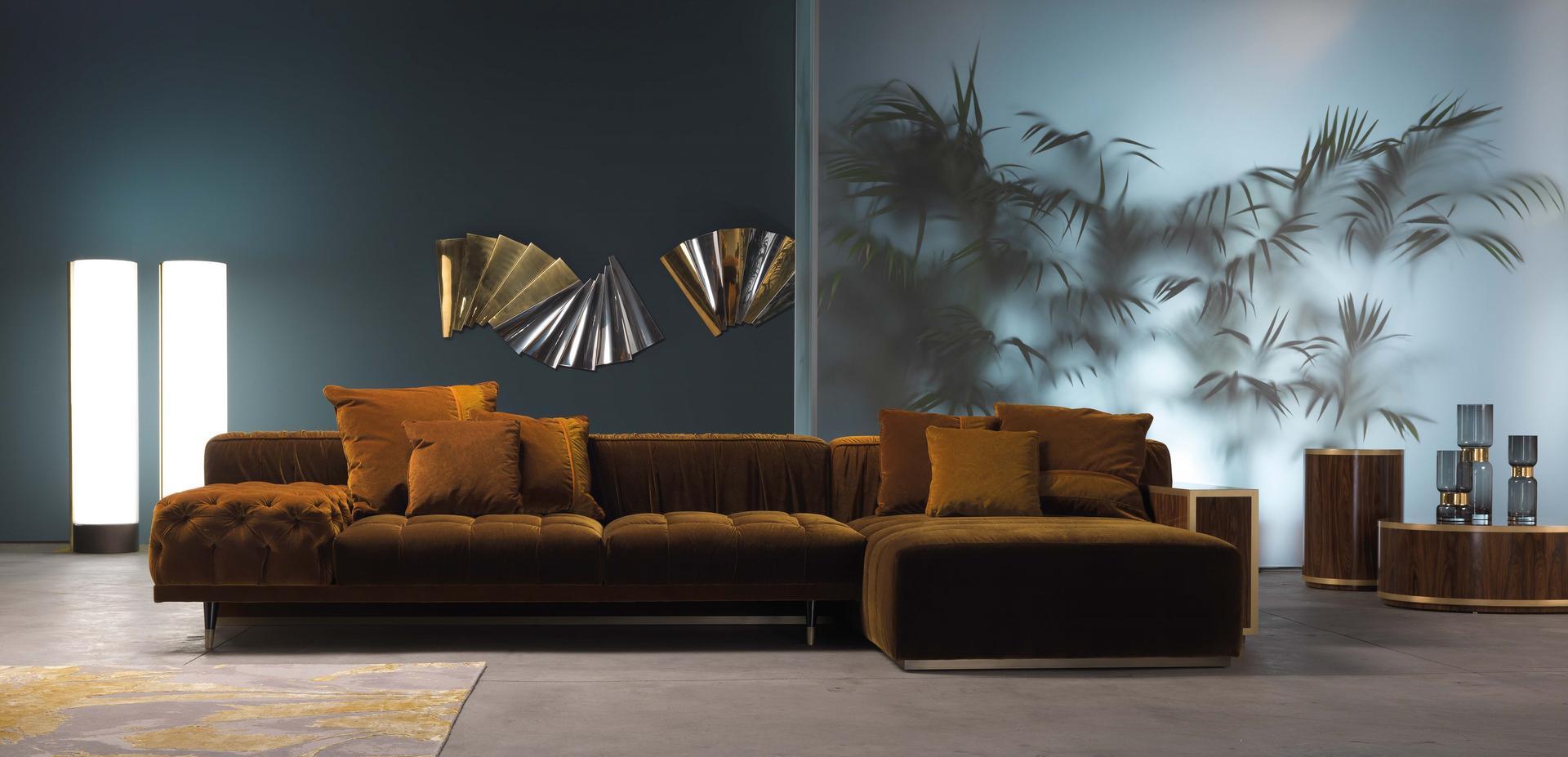 Low round wooden coffee table | Connor by Gianfranco Ferre Home