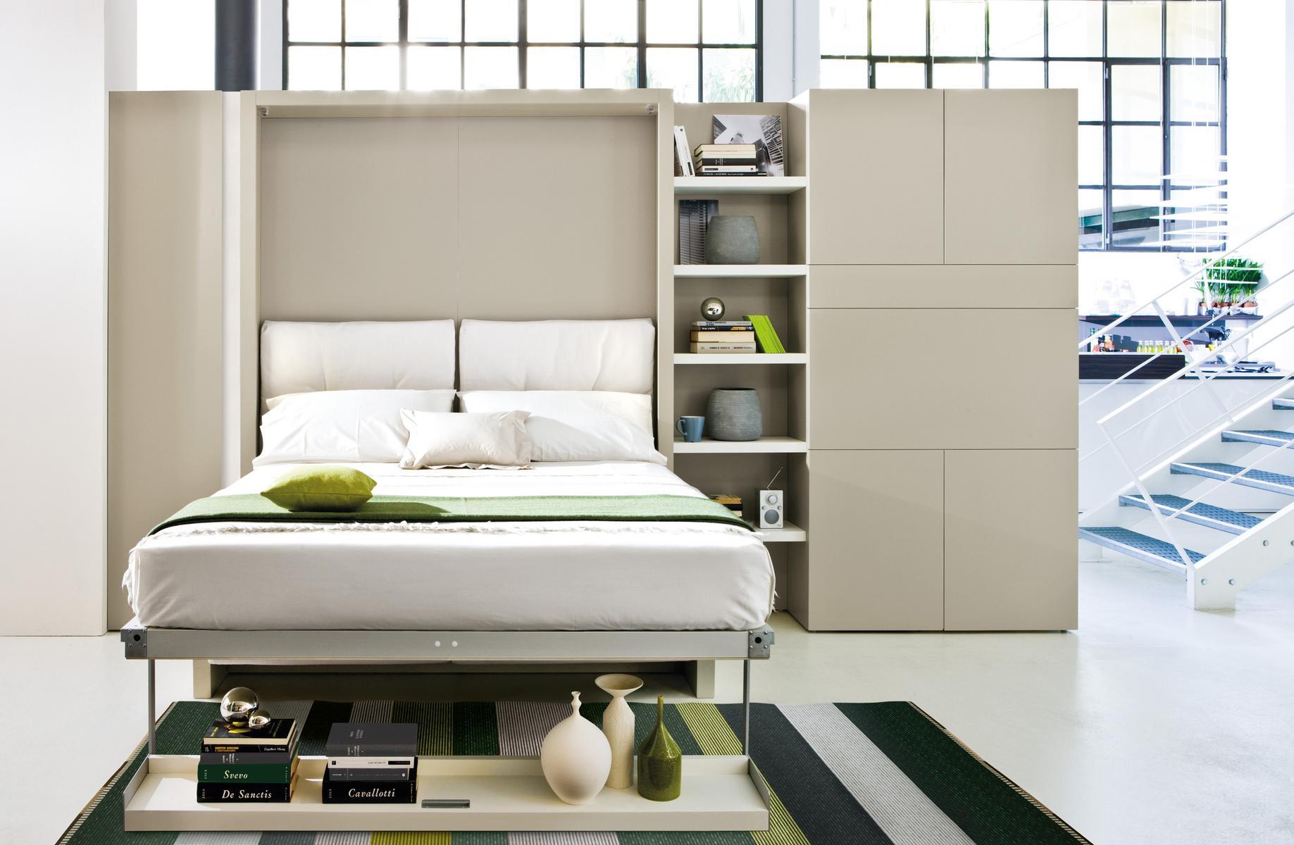 Convertible fabric sofa with storage space | Nuovoliolá 10 by CLEI