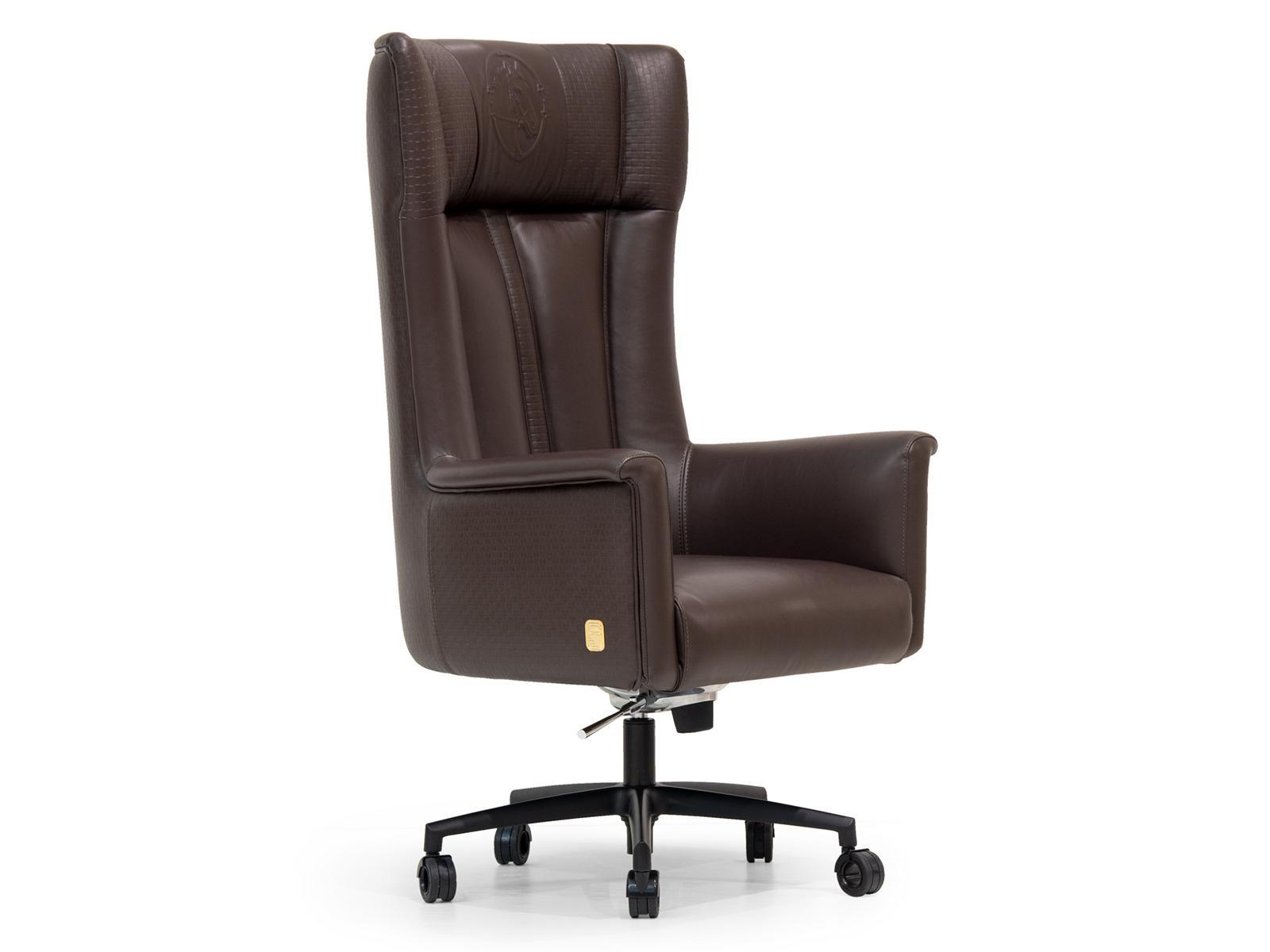 Swivel Deerskin executive chair | Kowloon by Formitalia