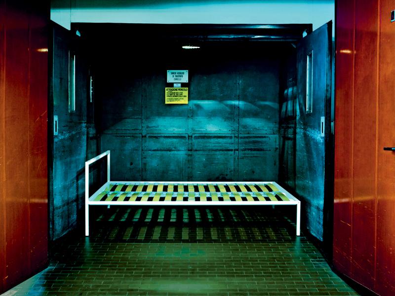 Steel double bed | Nyx 1706 by Zanotta