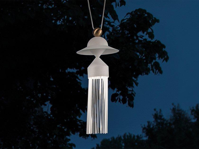 LED painted metal pendant lamp | Nappe N8 by Masiero