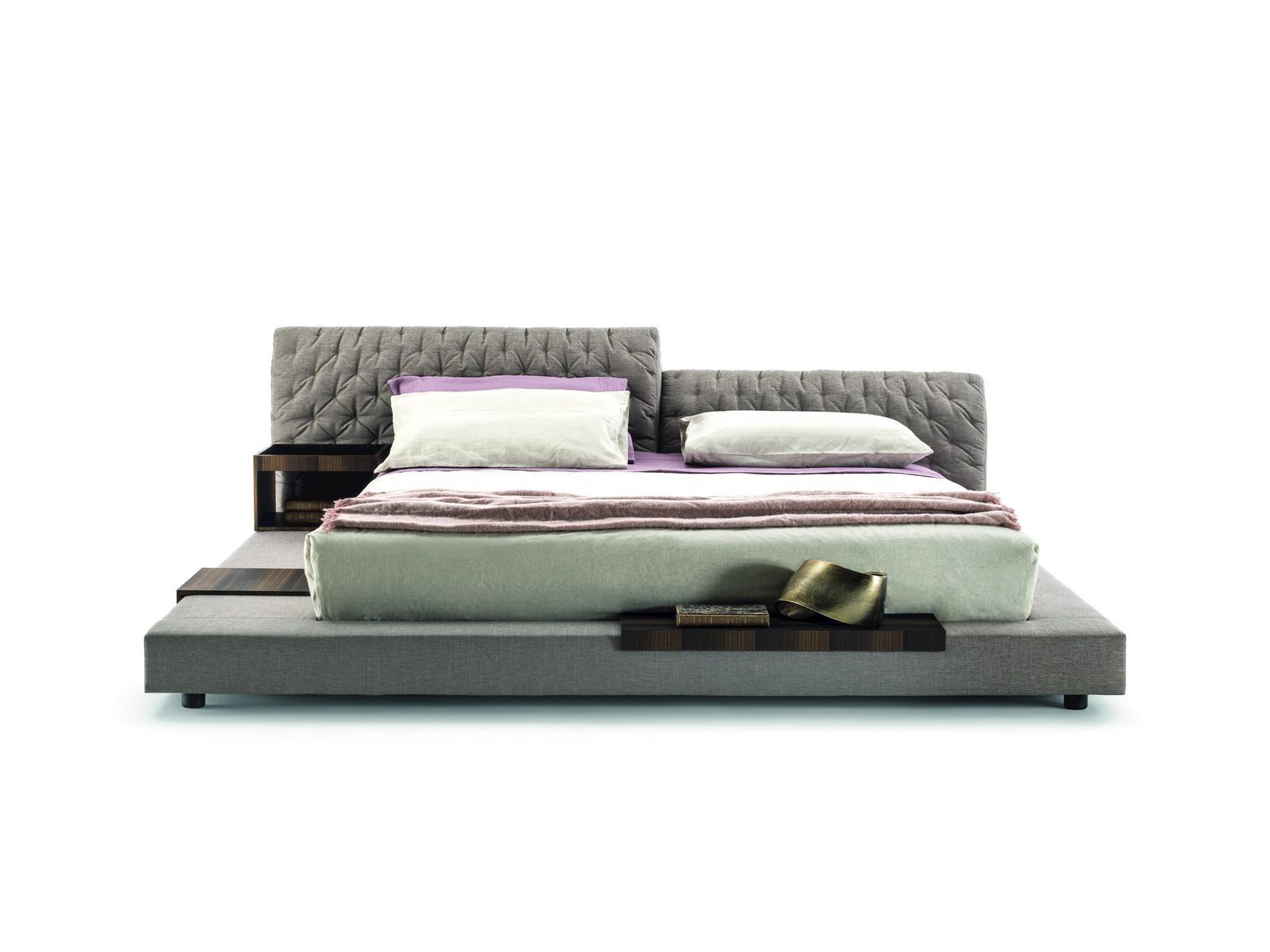 Double bed with tufted headboard | Miller by Frigerio