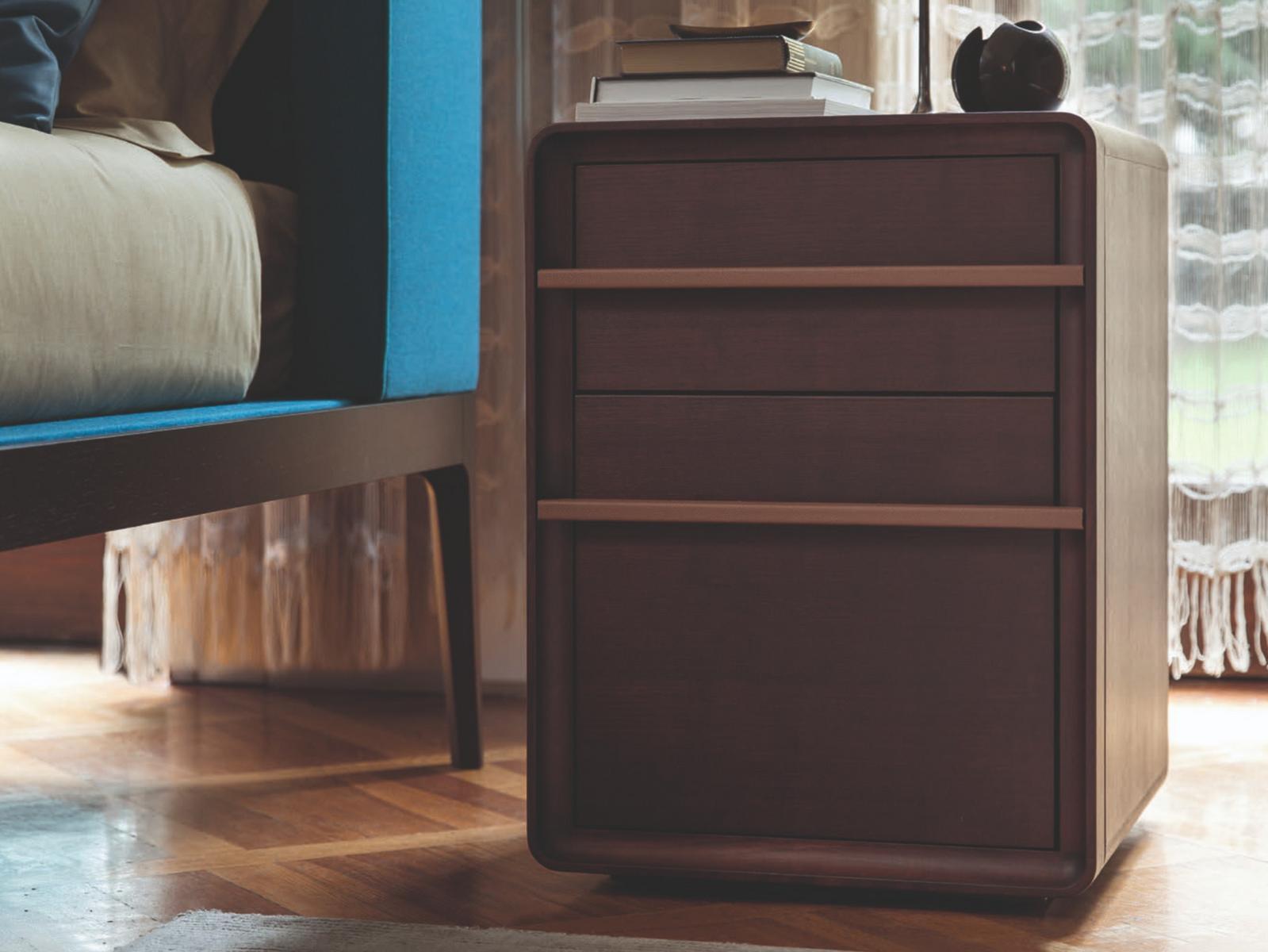 Rectangular ash bedside table | Aura by Porada