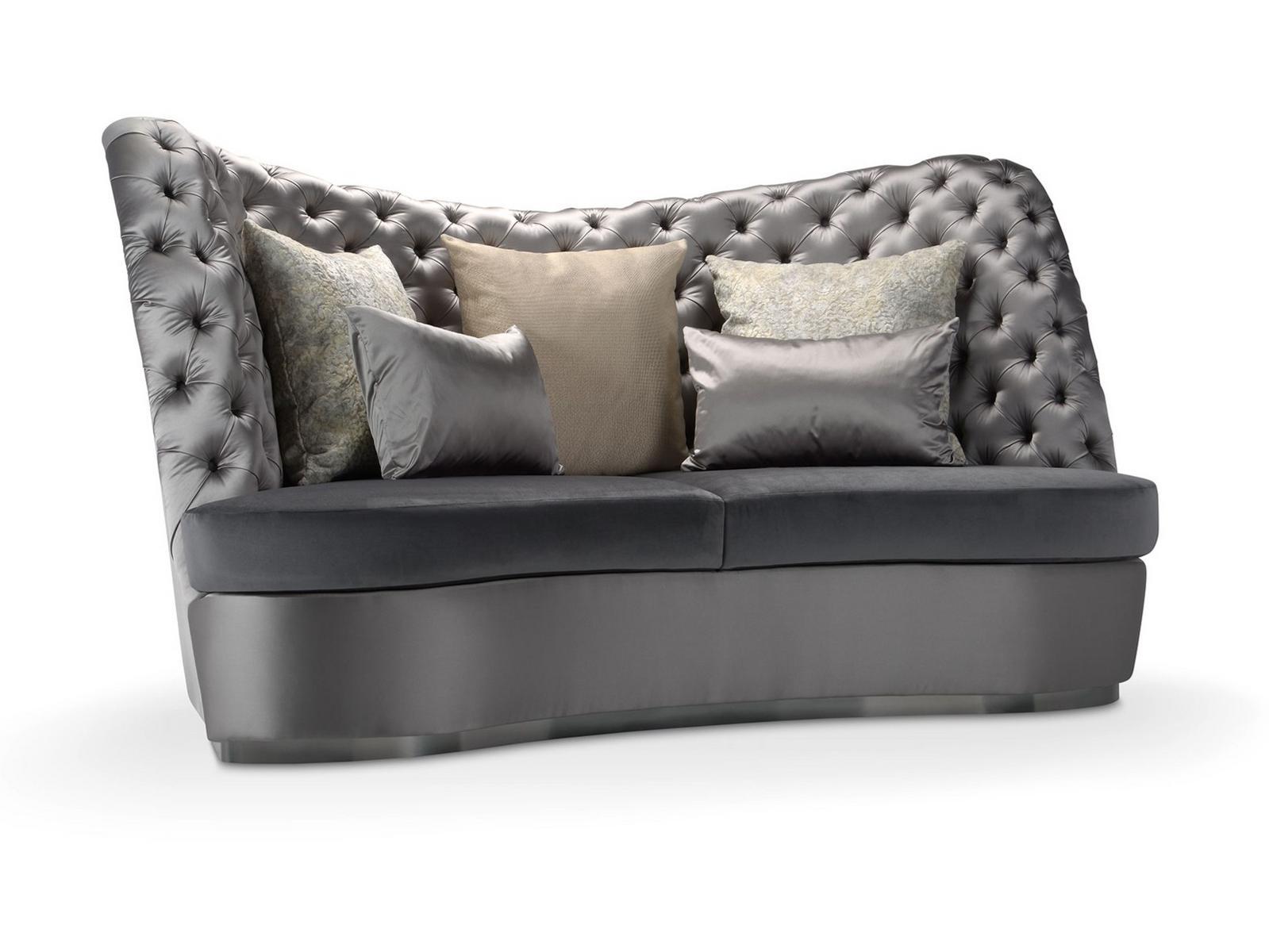 Tufted curved 3 seater sofa | Thalia by Domingo salotti