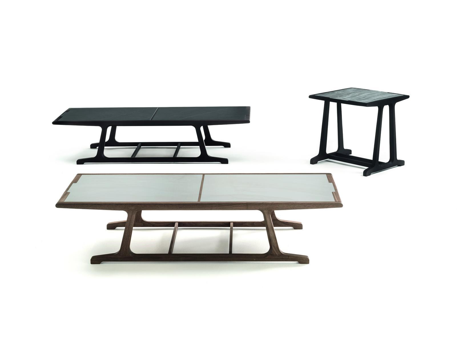 Square porcelain stoneware high side table | Archè by Frigerio