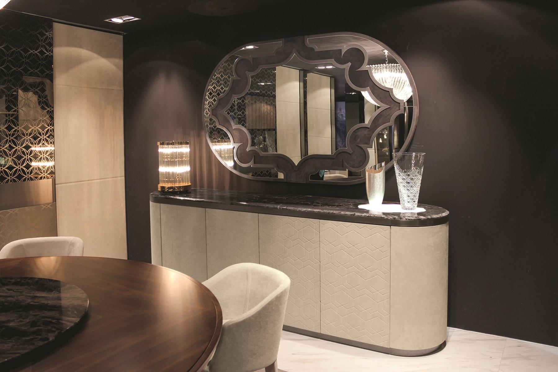 Oval glass mirror | Byron by Longhi