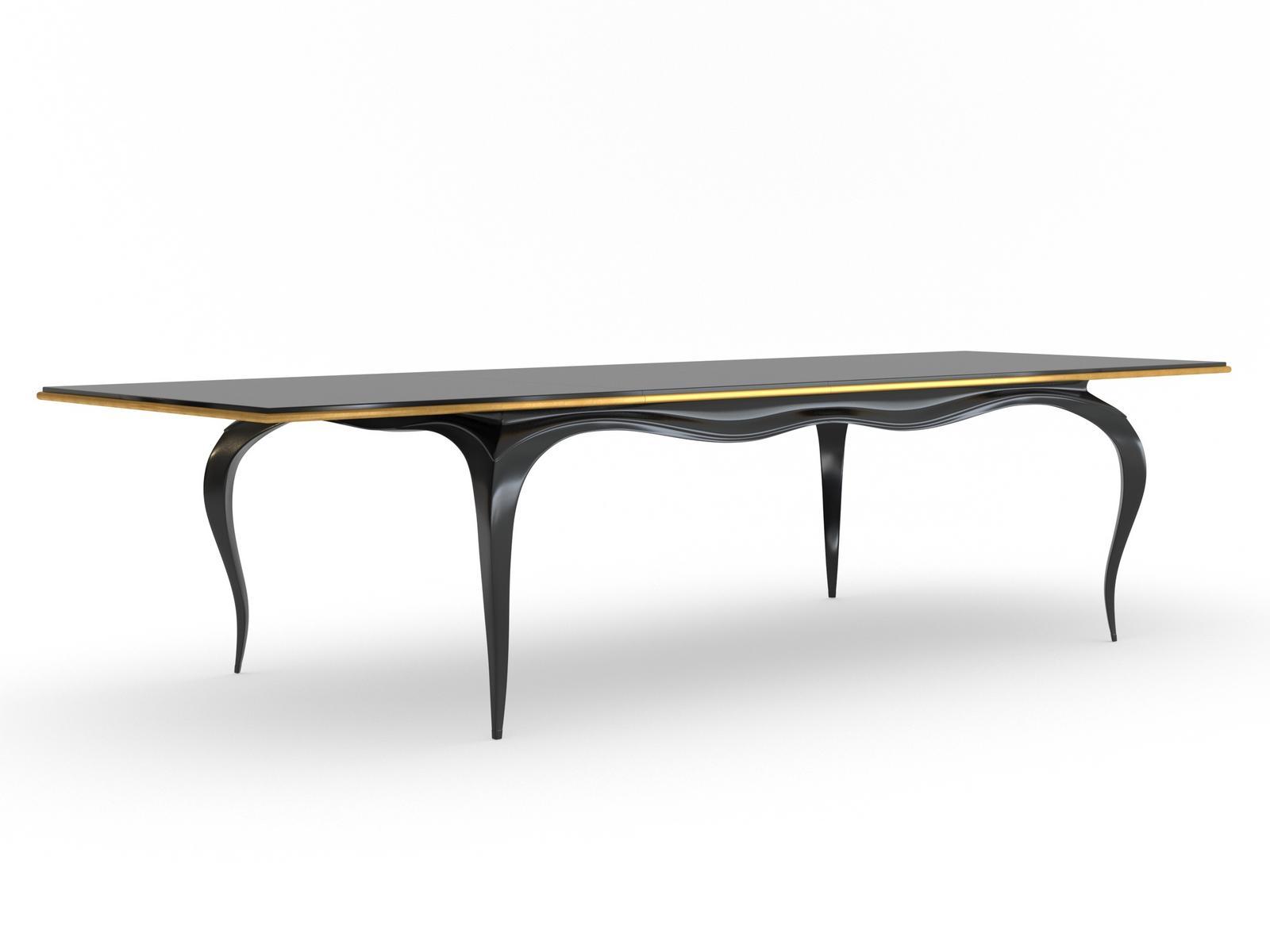 Extending rectangular beech table | Vanesio by Mantellassi 1926