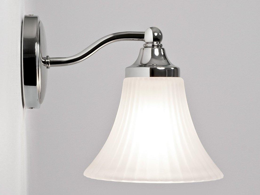 Glass and steel wall lamp | Nena by Astro lighting