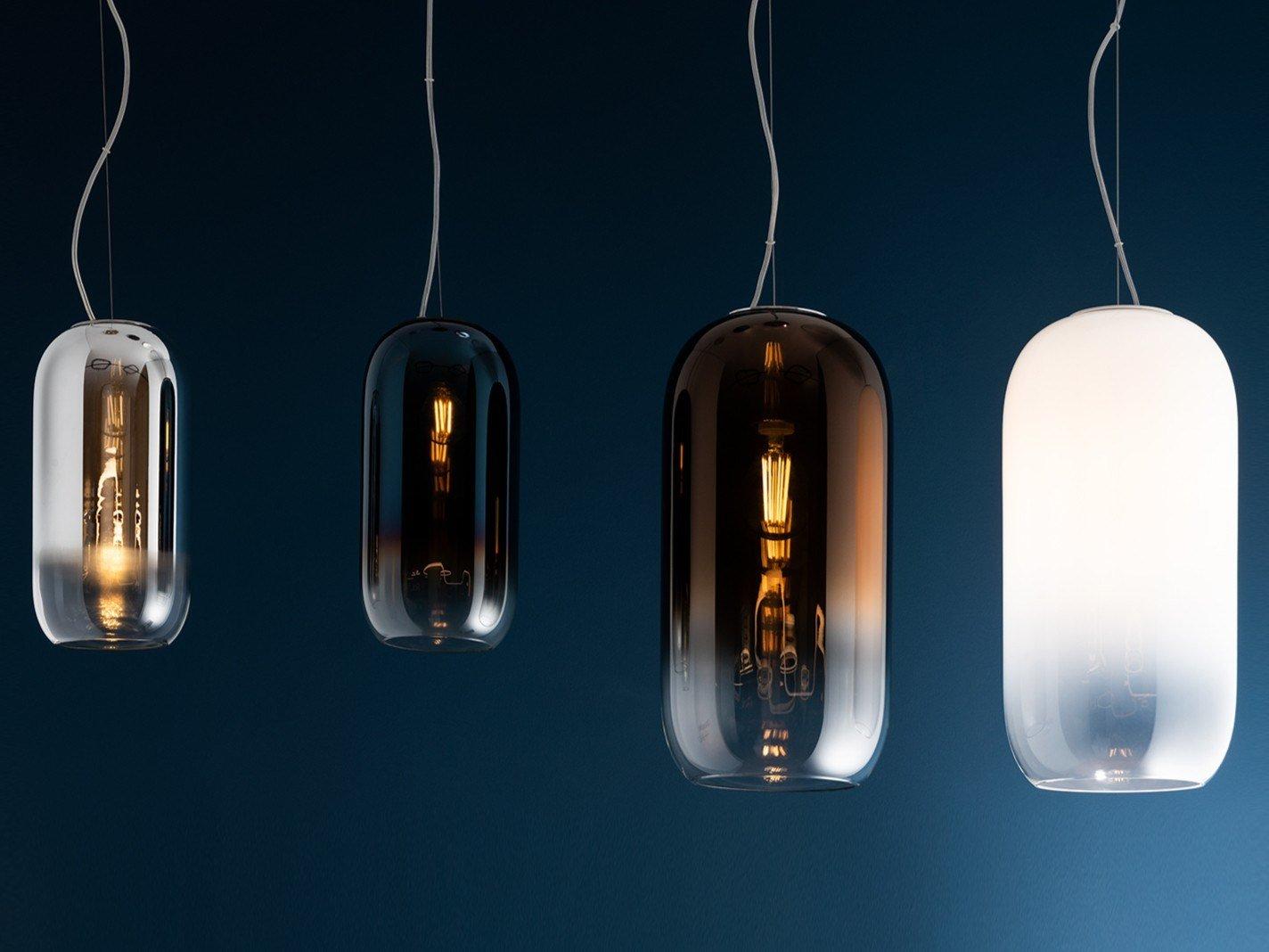 LED blown glass pendant lamp | Gople by Artemide
