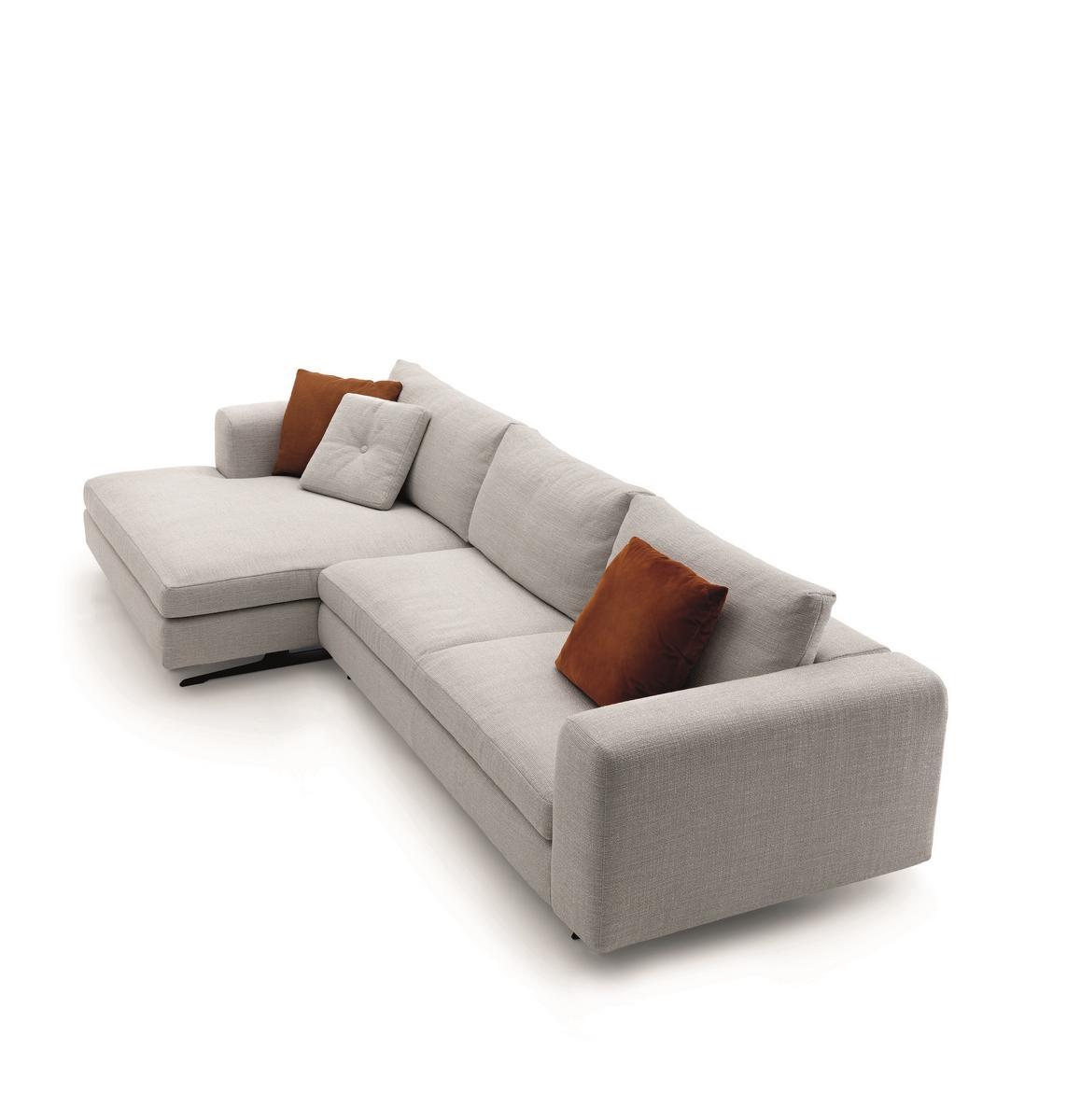 Sectional fabric sofa | Lee System by Arflex