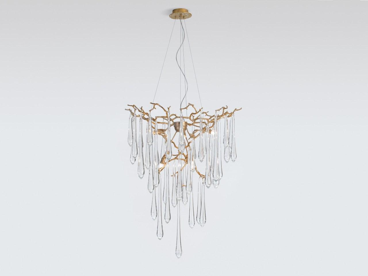 Handmade bronze pendant lamp | Aqua Ct3259/8 by Serip