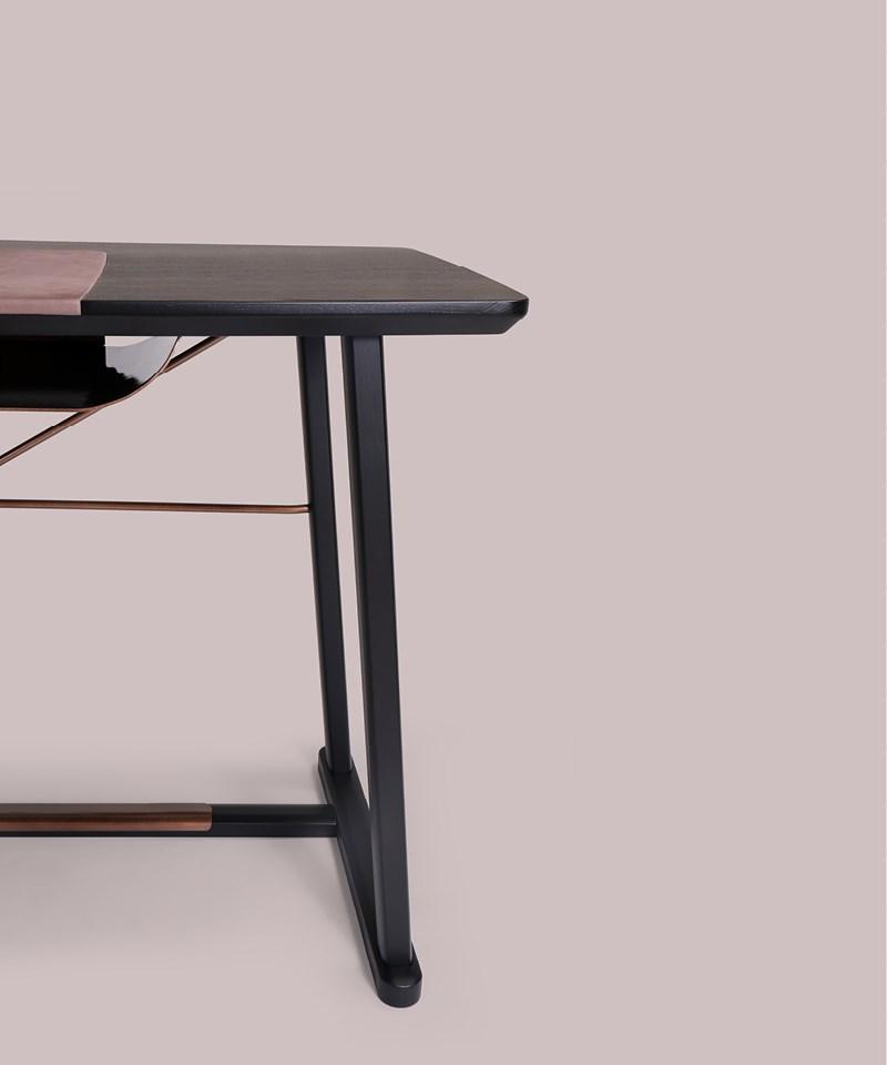 Rectangular wooden writing desk | Golia by Borzalino
