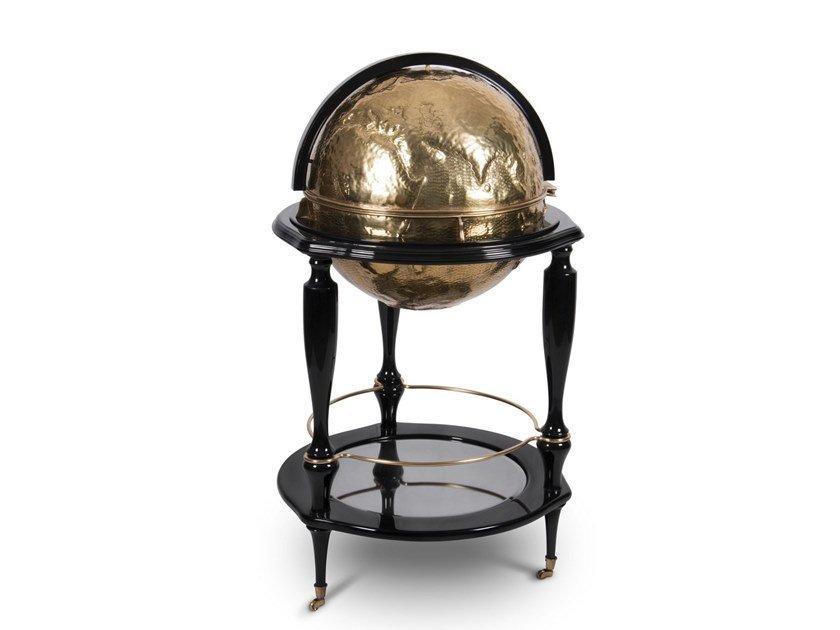 Brass bar cabinet | Equator Globe Gold by Boca Do Lobo