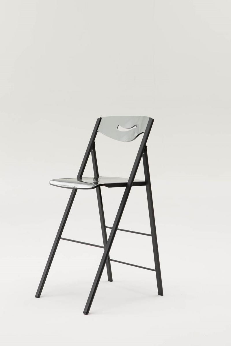 High folding Vitrex stool | Ripiego by Ozzio Italia
