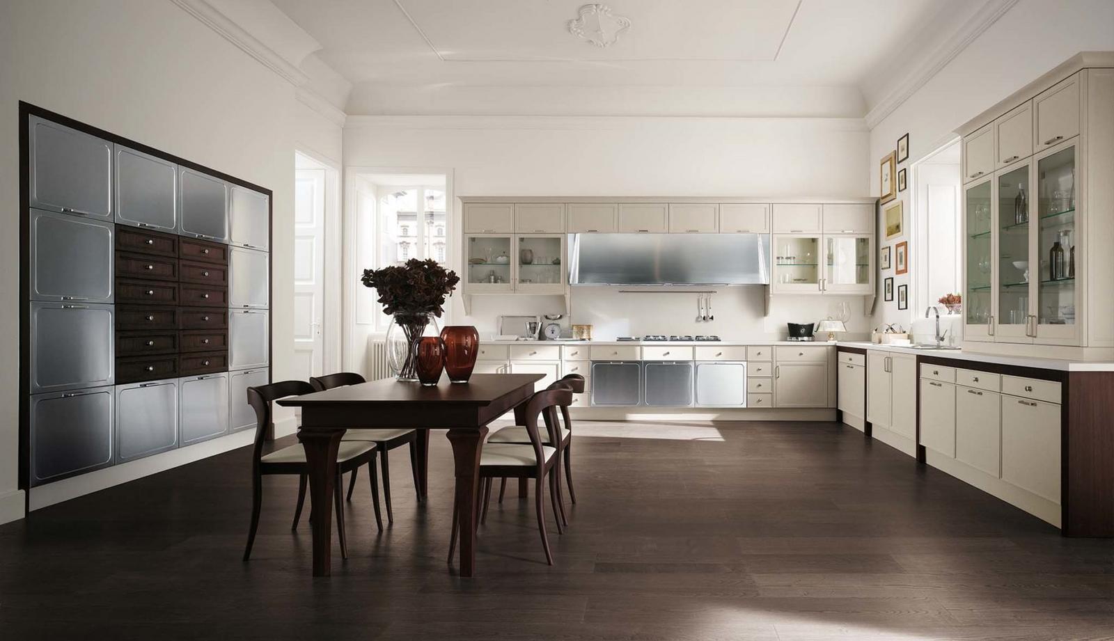 Lacquered kitchen with handles Aster Cucine Avenue
