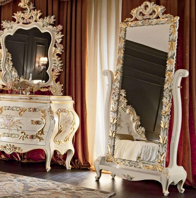 Freestanding framed mirror | 11627 by Modenese Gastone