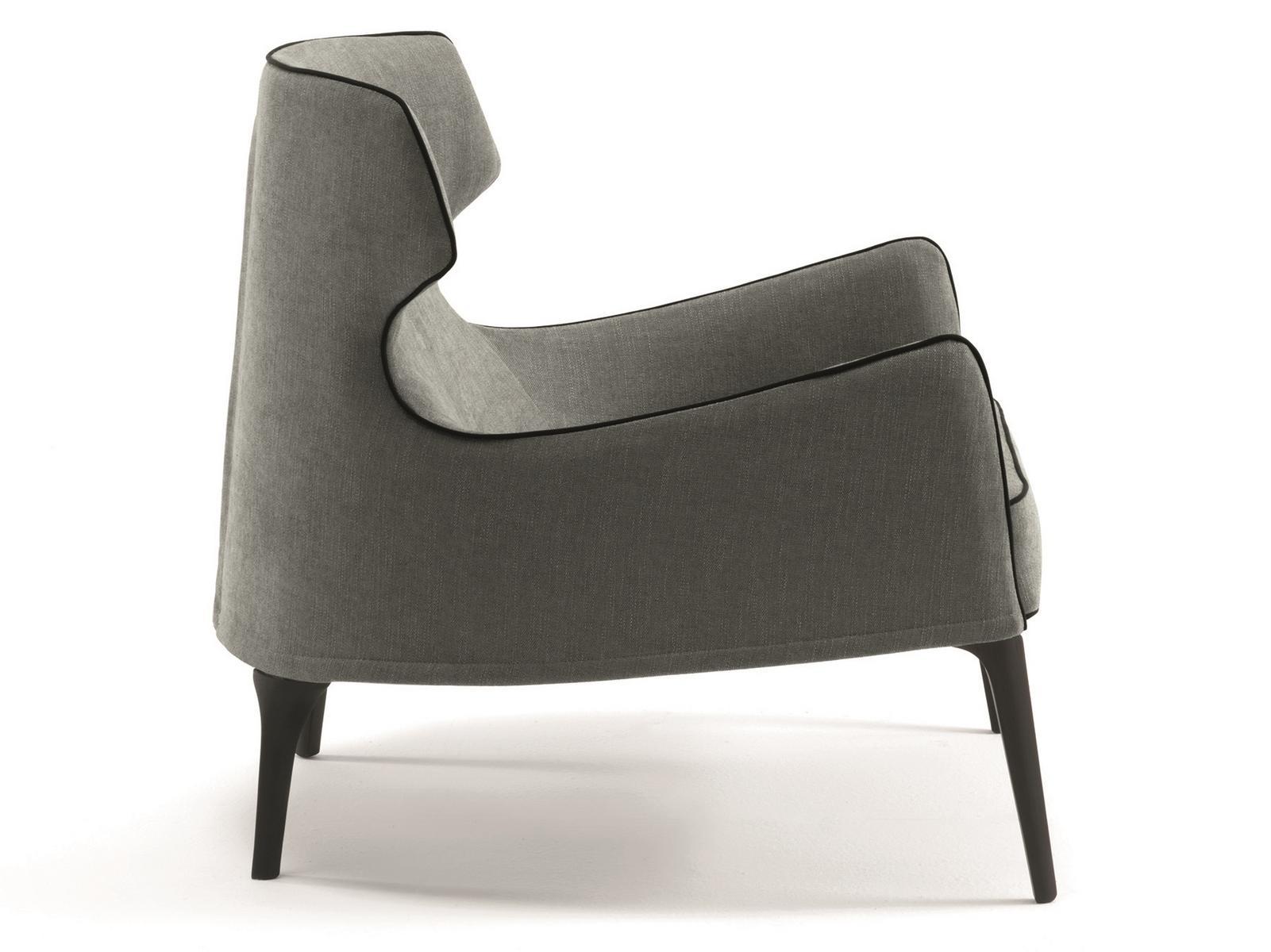 Fabric armchair with armrests | Crosby Bergere by Frigerio