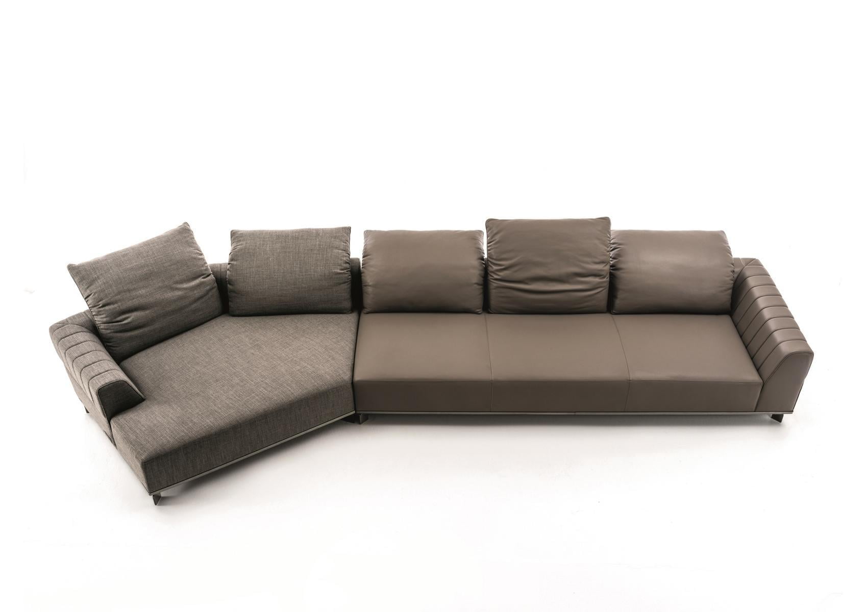 Corner velvet sofa | Sheffield by Longhi