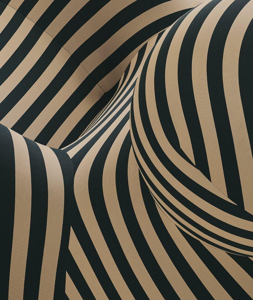 Fabric armchair with footstool | Up 50 by B&B Italia