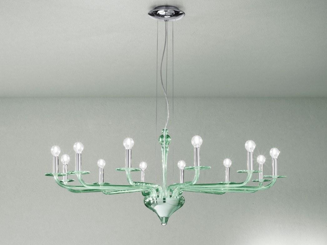 Glass chandelier | Sahara by Sylcom