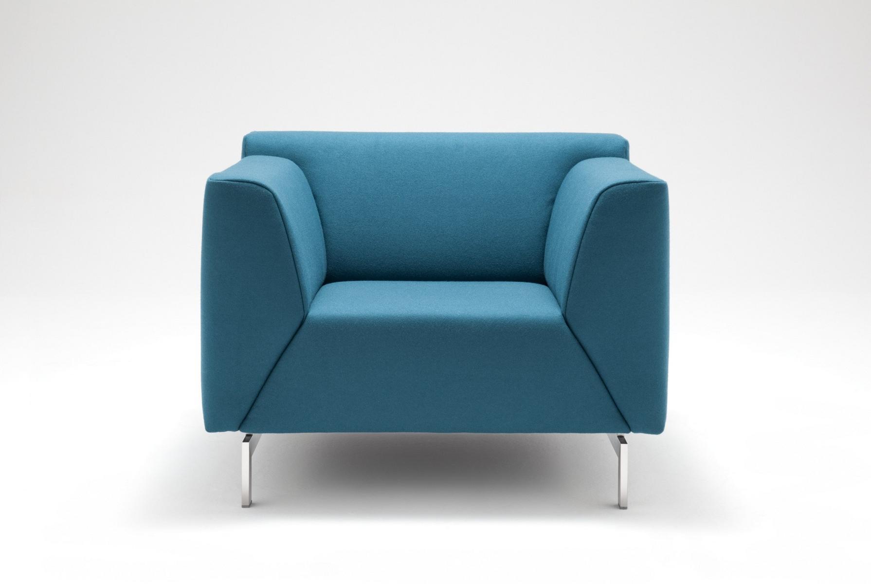 Fabric armchair with armrests | 318 by Rolf Benz