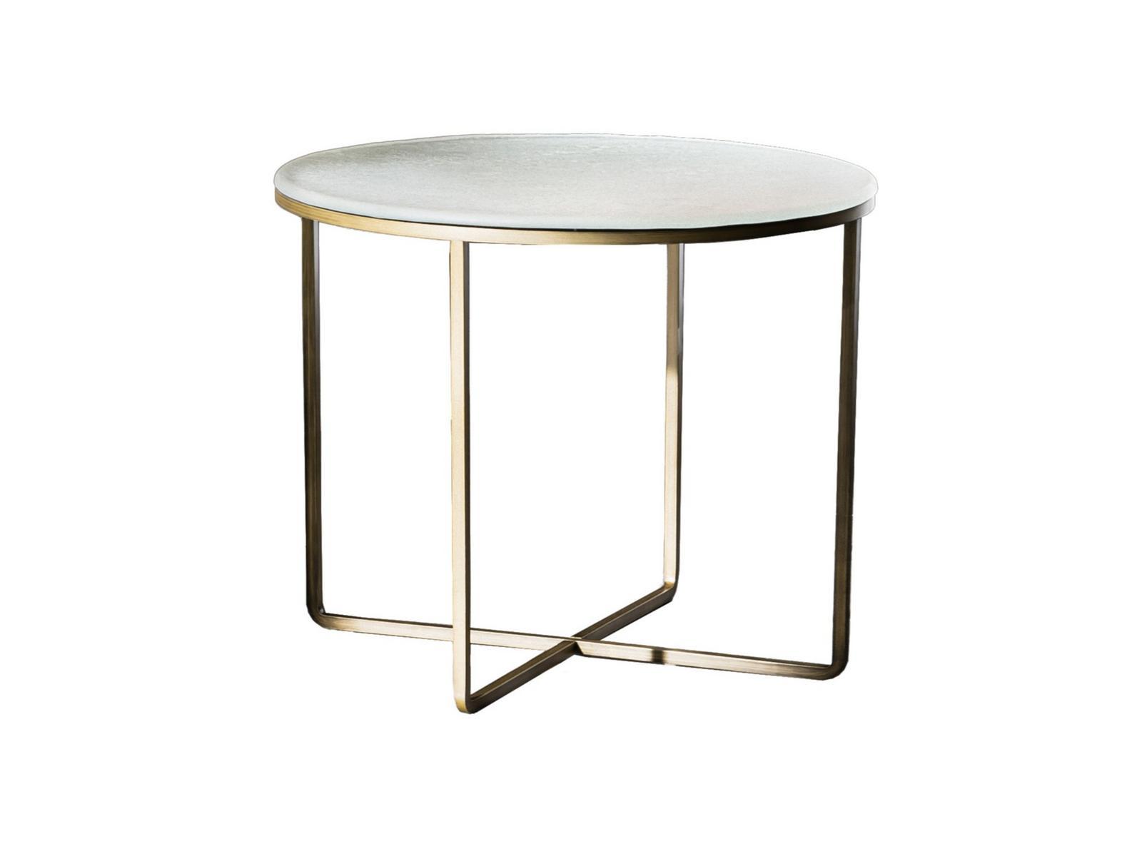 Round glass coffee table | Piktor by Sovet