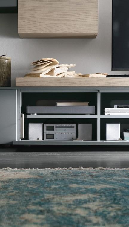 TV cabinet with flap doors | Media Box by Tomasella