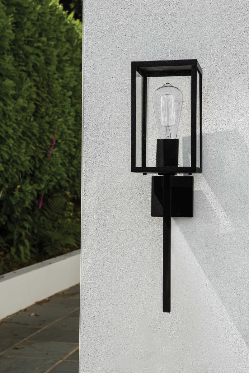 Glass and steel outdoor wall lamp | Coach 130 by Astro lighting