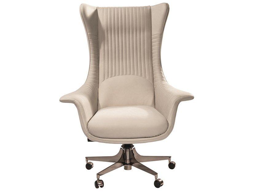 Executive chair with 5-spoke base with castors | Planet by Visionnair
