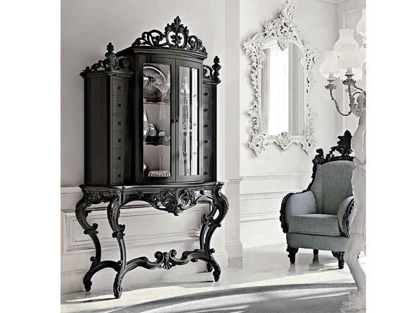 Wooden highboard with doors with drawers | Tornabuoni by Andrea Fanfani