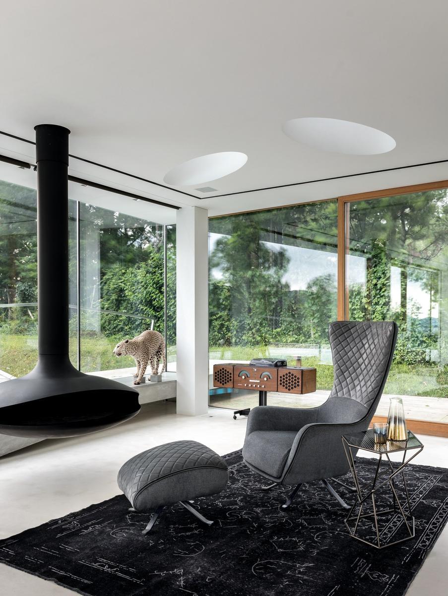 High-back leather armchair | Sin Seaty by Arketipo