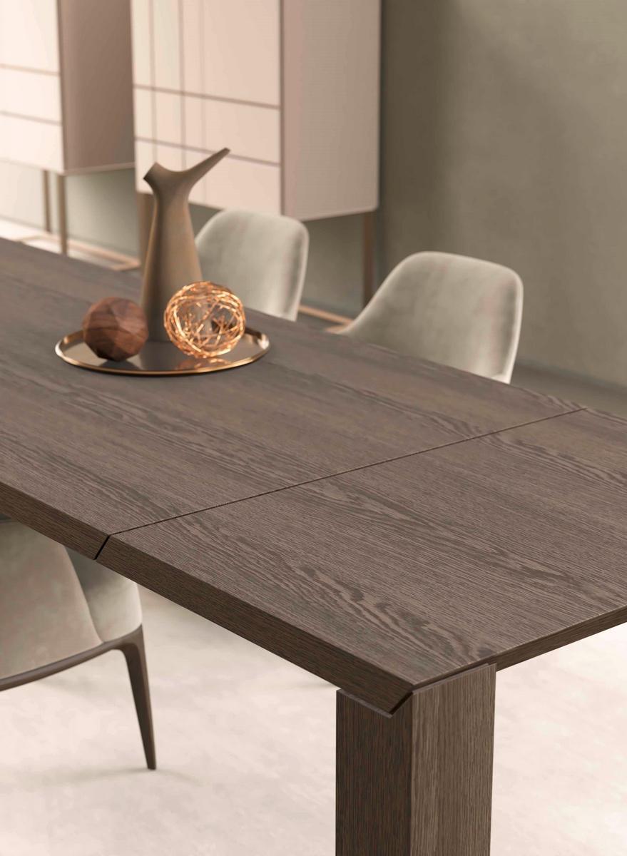 Extending wooden dining table | Ambrogio by Olivieri