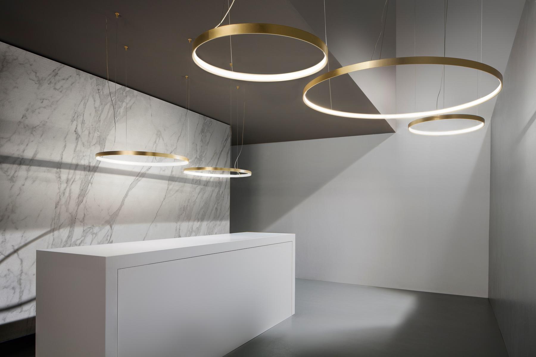 LED pendant lamp | Zero Round by Panzeri