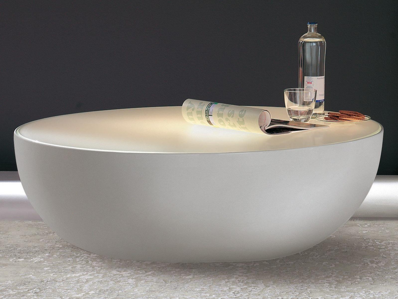 Low round coffee table | Planet by Bonaldo