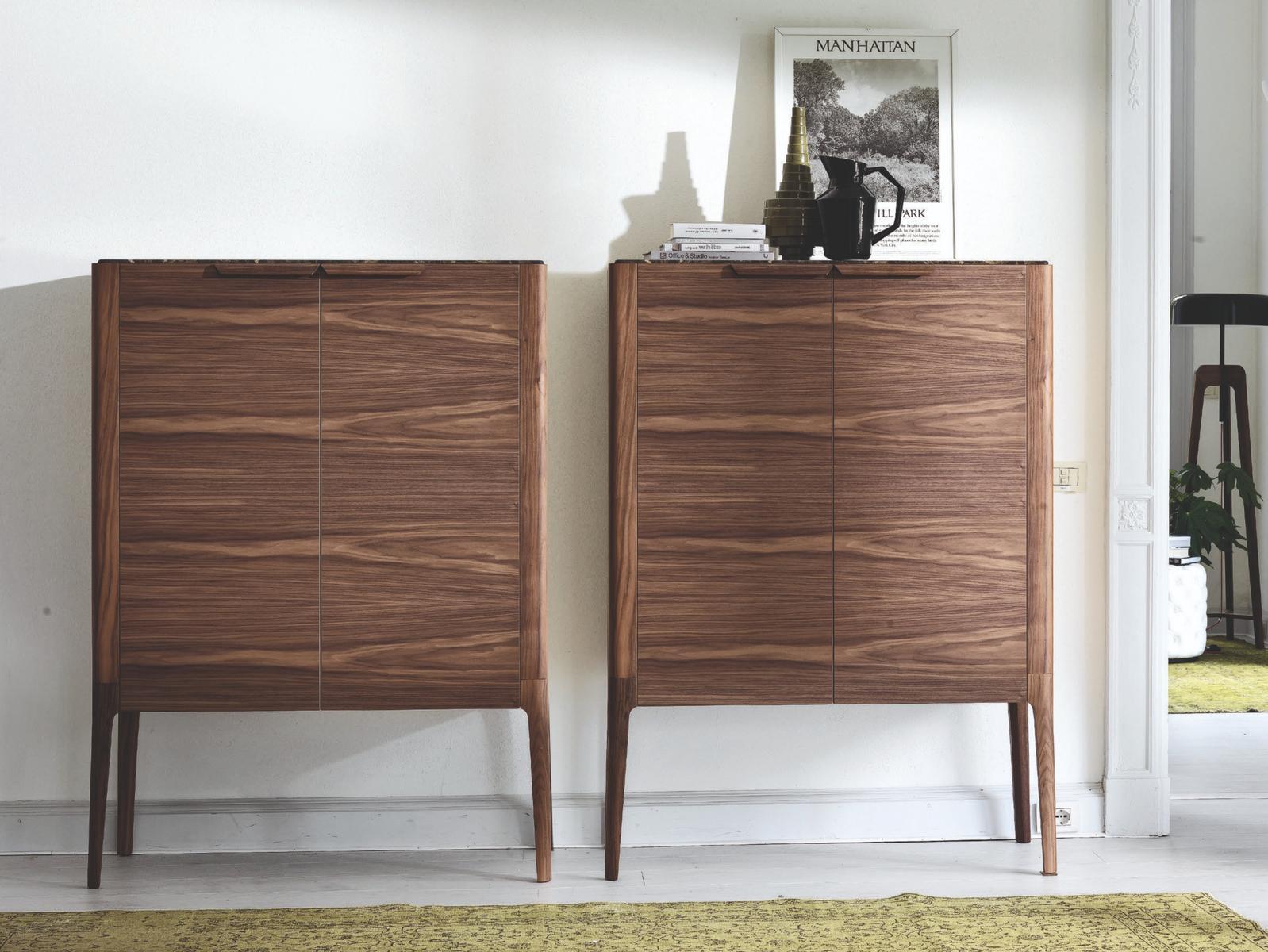 Walnut highboard | Atlante by Porada