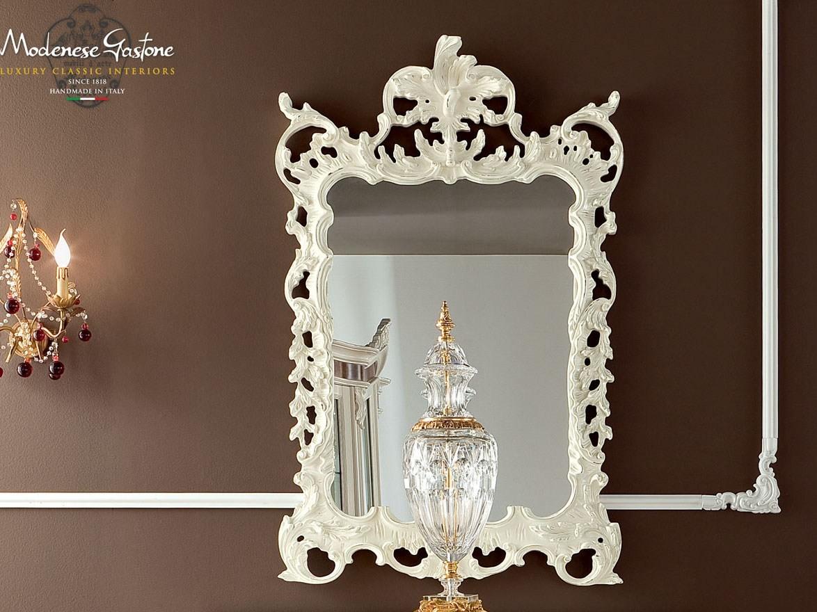 Rectangular wall-mounted framed mirror | 13677 by Modenese Gastone