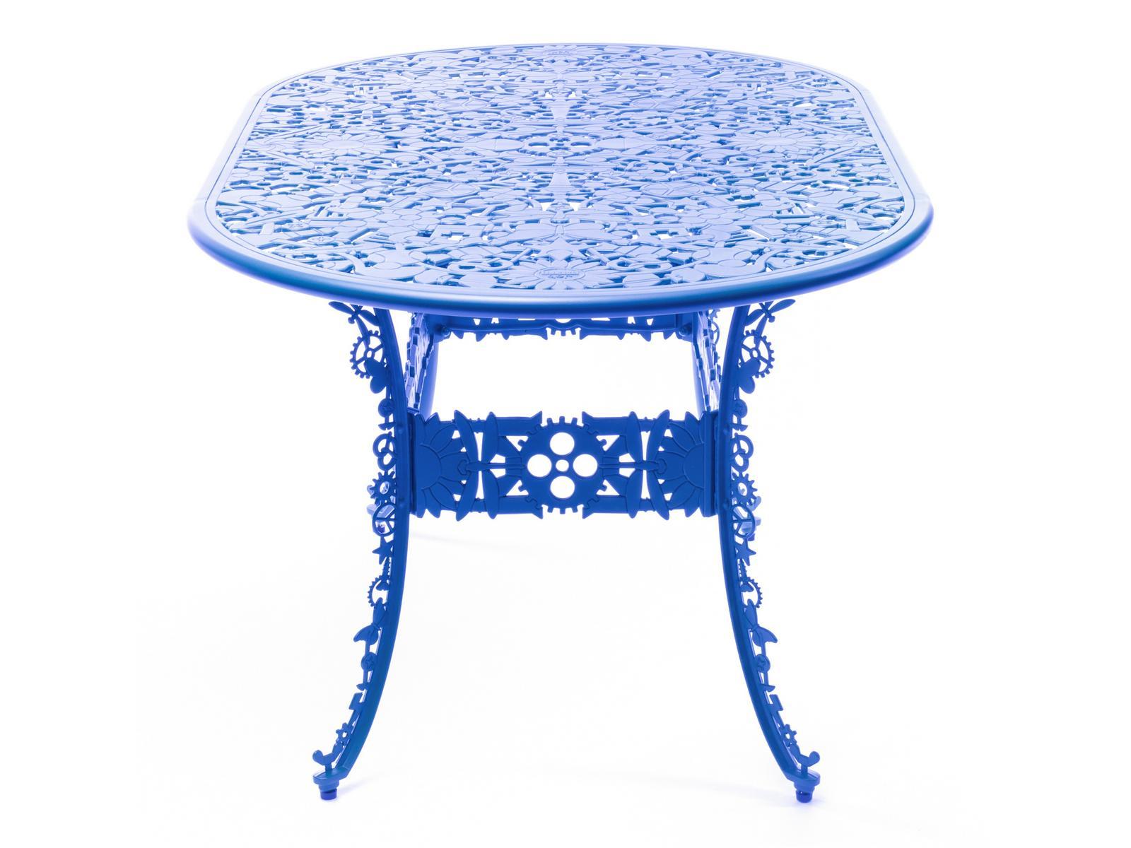 Oval aluminium garden table | Industry by Seletti